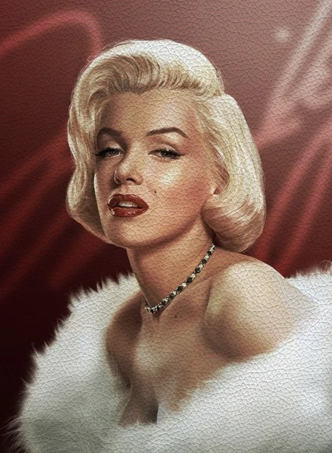 22*30CM Celebrity Marilyn Monroe Printed Faux Leather Diy Sewing