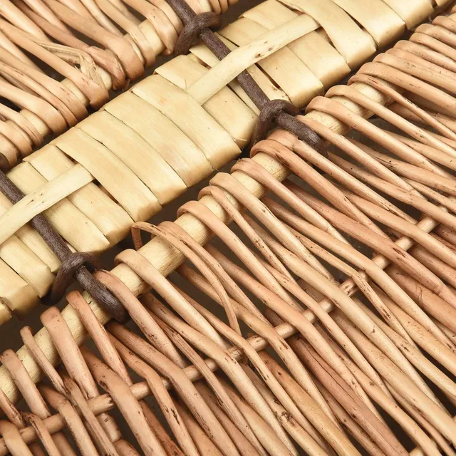 Kézzel Készített Fonott Kosár Erkély Kertek Tároló Barbecue Család Kertészet Virág Piknik