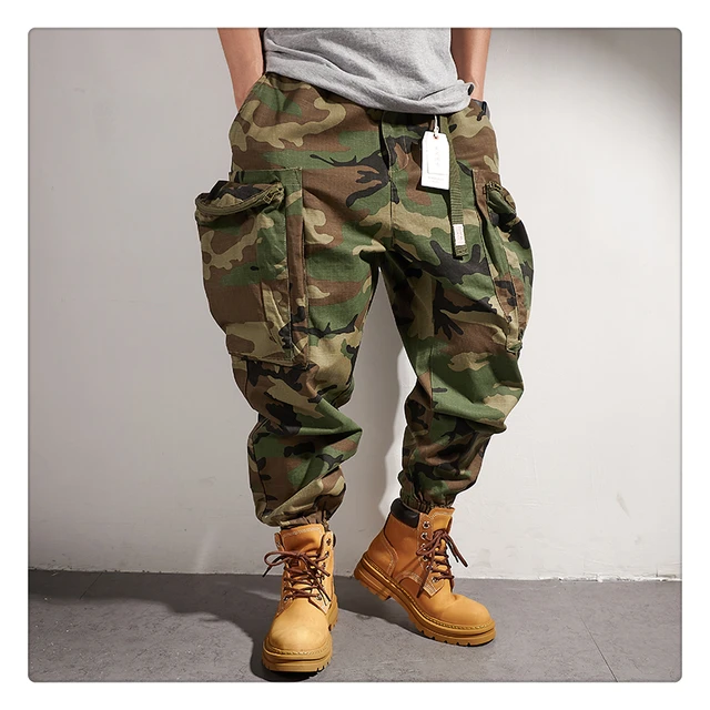 Camouflage tactical cargo pants