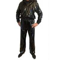 Mens Hooded Jumpsuits Front Zip Long Sleeves Catsuits Long Loose Rompers Ankle-Length Pants Jumpsuits for Women Club Party S-7XL - Image 5