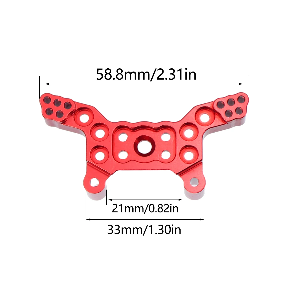 2Pcs Mjx Hyper Go 14209 14210 Metal Front Rear Shock Tower Shock Bracket Mount Remote Control Car Aluminum Upgrade Parts