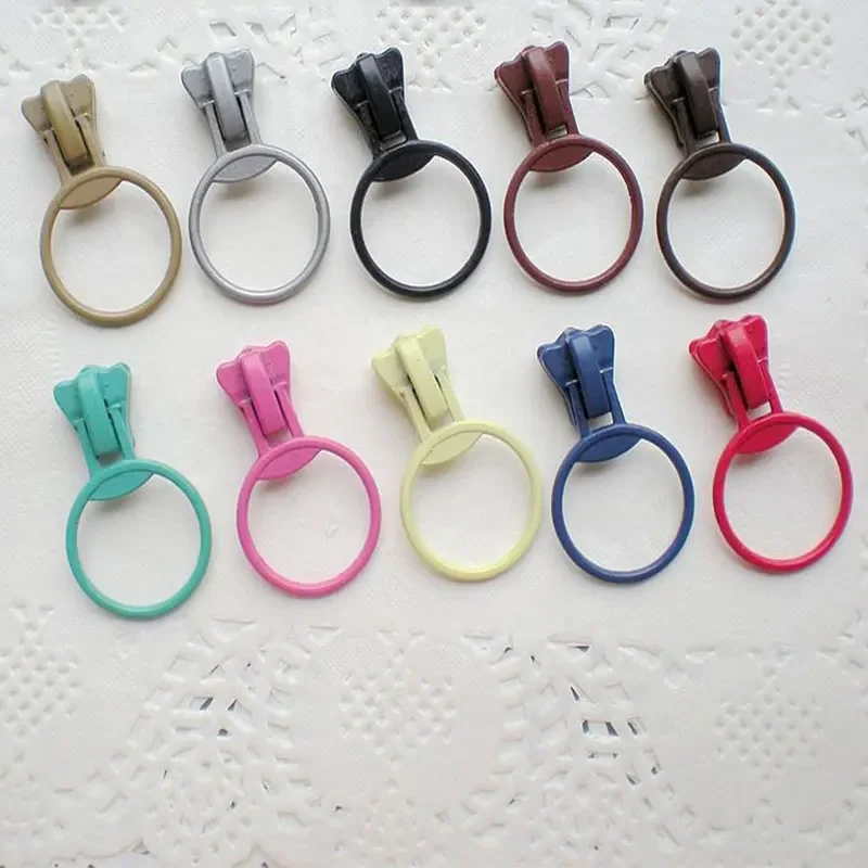 10PCS 5#5V Resin Zipper Sliders Zippers Heads Zinc Alloy Resin Zipper Replace Pulls DIY Craft Cloth Bag Repair Sewing