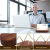 2/4Pcs Wooden Business Card Holder Desktop Business Card Display Stand Home Card Holder Storage School Work Desk Accessories 6