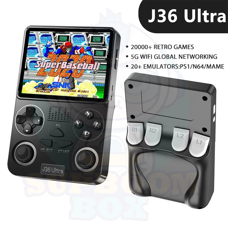 J36 Ultra 128G Retro Handheld Game Console Inch Video Portable