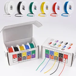 Premium 26 AWG Flexible Silicone Electrical Wire Kit - Multicolor Assortment, 196.8ft Total Length - 26 AWG