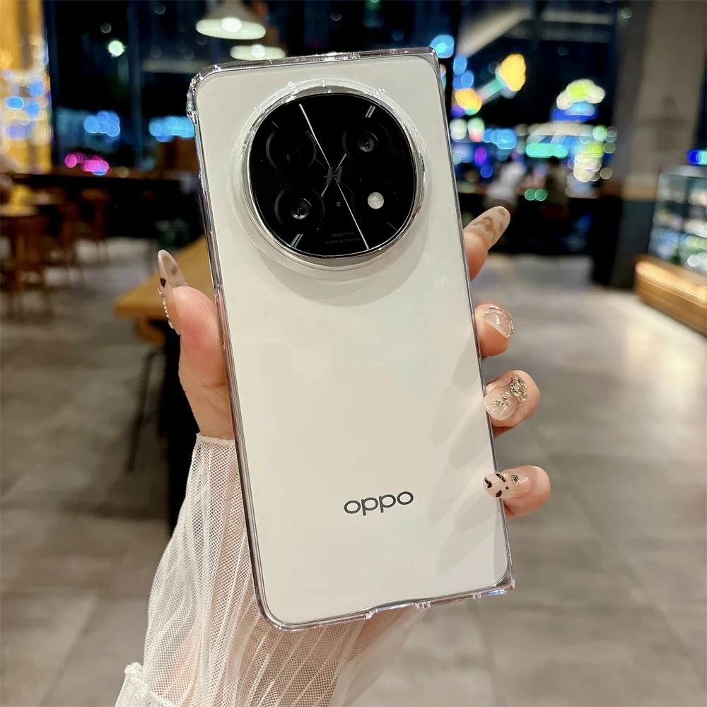 جراب هاتف ملون شفاف لـ OPPO Fالعثور على N5 PC جراب...