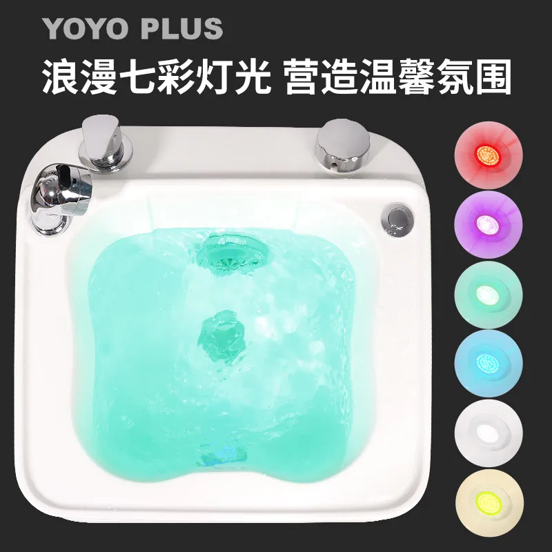 spa pedicure chair nail salon table Acrylic footbath manufacturers commercial massage pedicure hotel spa basin sink