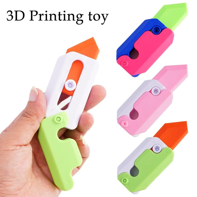 3D Printing Gravity Cub Jumping Small Radish-Knife Mini Model