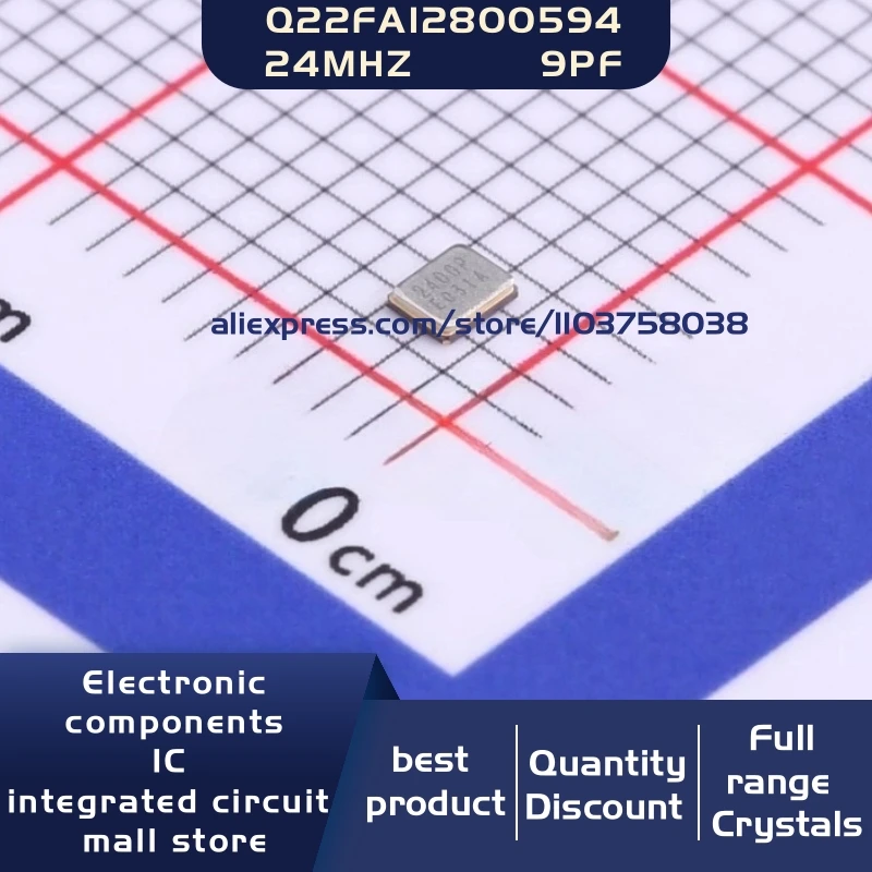 50개/몫 Q22FA12800594 FA-128 24.000000MHz 24MHz ±10ppm 9..