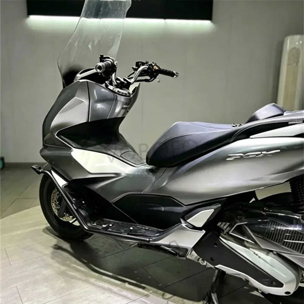 혼다 PCX160 PCX 160 PCX-160 2021-2024 오토바이 프론트 범퍼 안티 드롭 바 탱크 프로텍터 엔진 가드 하이웨이 크래시 바