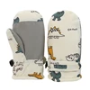 Adjustable Snow Mittens Waterproof Snow Gloves Cartoon Windproof Ski Mittens Quick Drying Design Gloves for Infants 3
