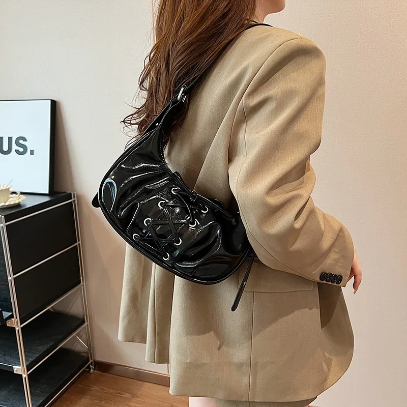 Shoulder Bag for Women Girls Trendy Evening Clutch Purse Pu Leather Under the Arm Purses Slings Bag Handbag Saddles Bag bolsos