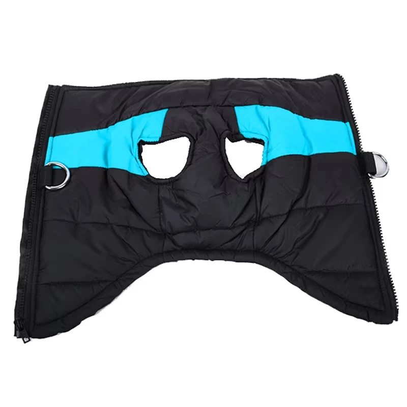 Waterproof Warm Dog Jacket with D-ring and Zipper Closure