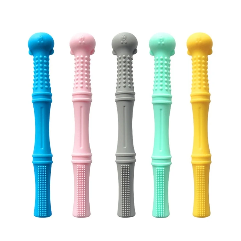

Chew Straws Chewing Molars Toy Hollow Teether Tubes for Baby Infant Newborn Y55B