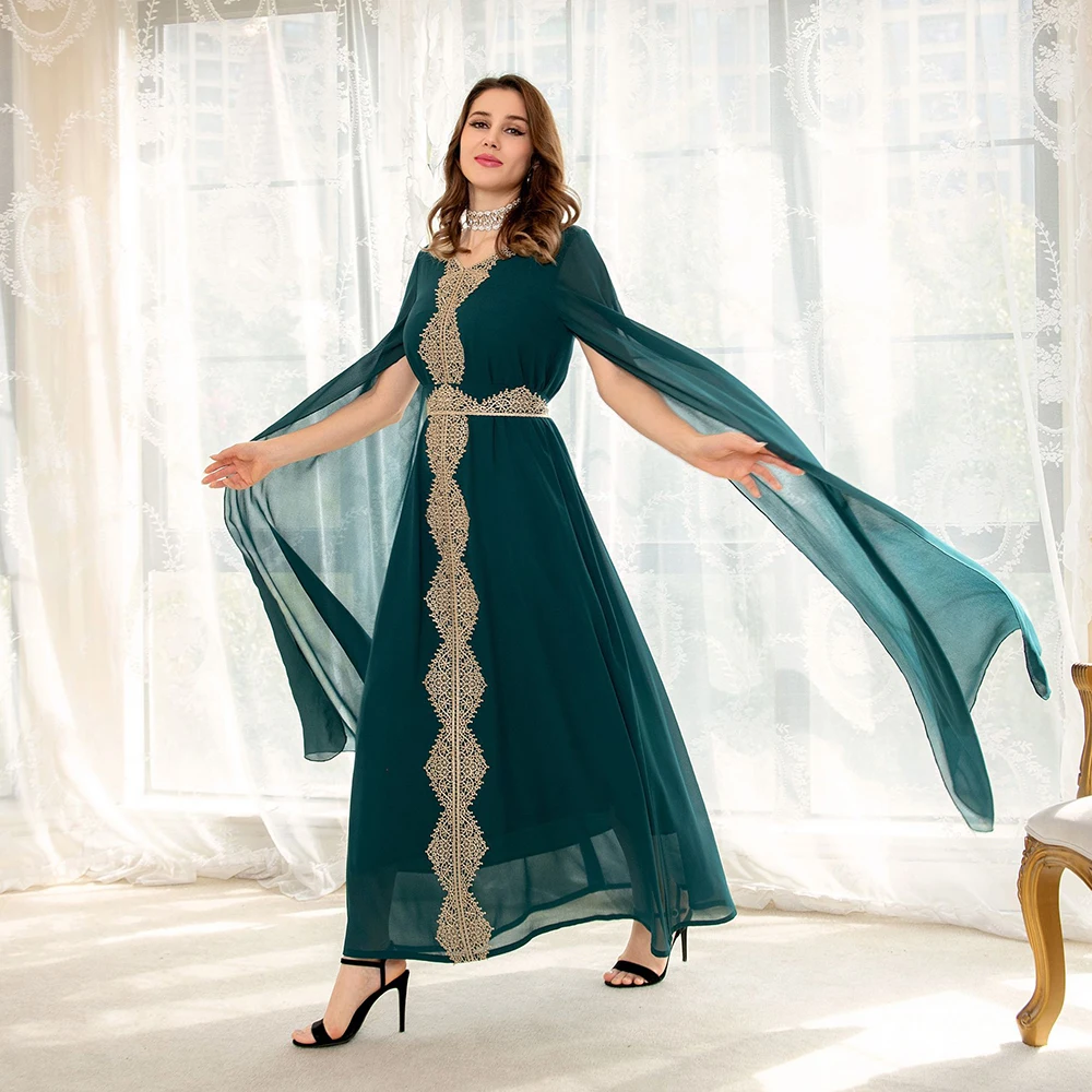 2022 Ramadan Eid Mubarak Abayas For Women Muslim Cloak Dresses Wedding ...