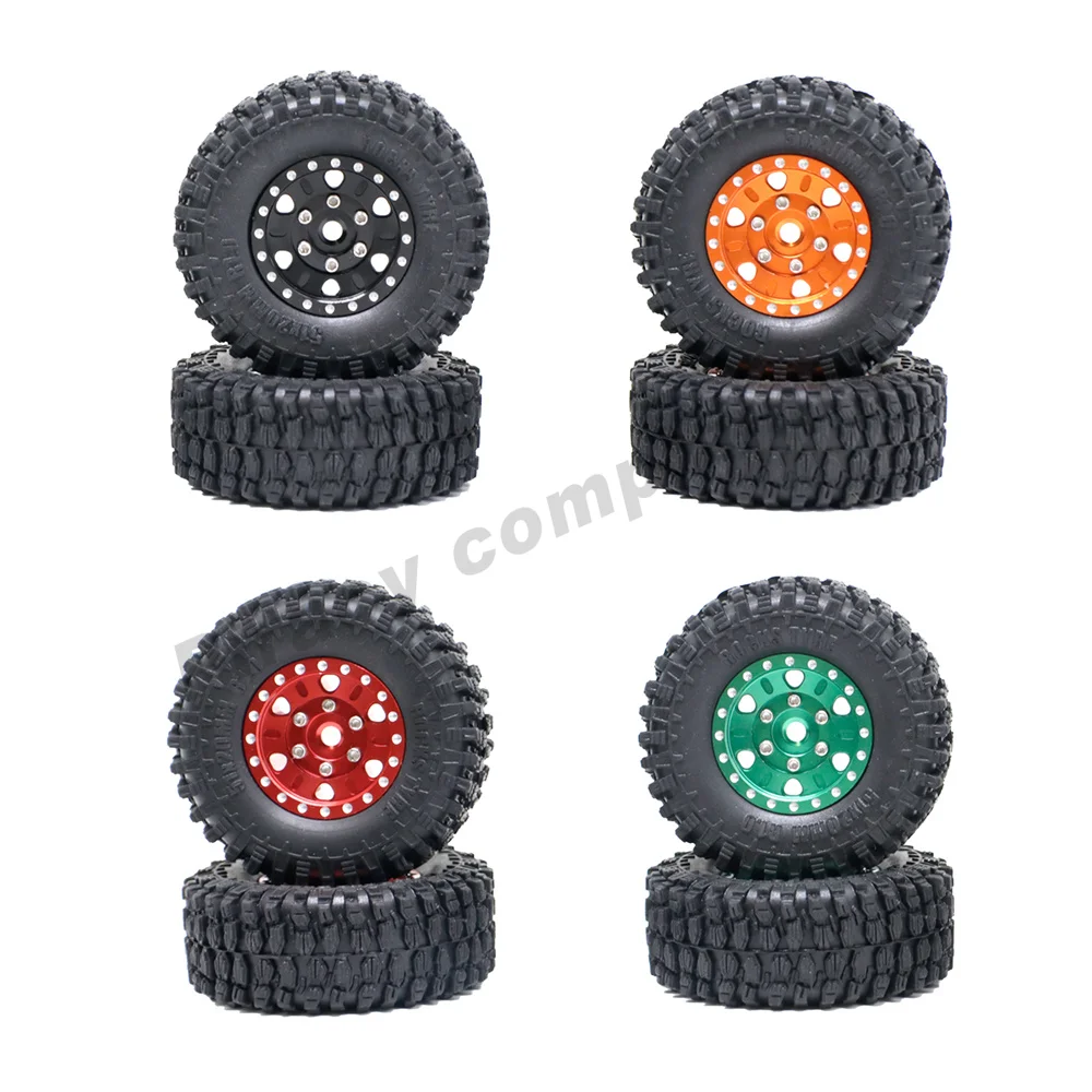 

4 шт. 1,0 51x20 мм резиновые шины Beadlock колесный обод для 1/24 Axial SCX24 90081 AXI00001 AXI00002 AXI00005 AXI00006 радиоуправляемая гусеничная машина