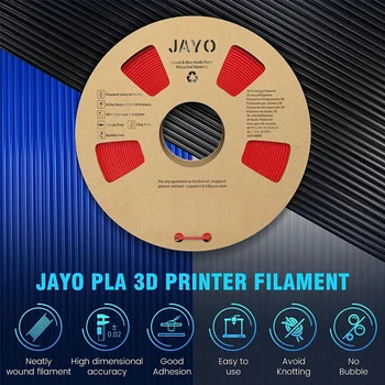 Jayo filamento de impressora 3d pla série 1.75mm 5 rolos/10 rolos de alta resistência 100% sem bolha ordenadamente ferida para fdm material de presente diy