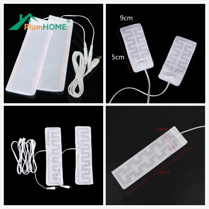 1pc/2pcs Multi Types Carbon Fiber Heating Pad Hand Warmer USB Heating