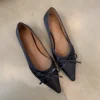 Women Flats 2024 New Bow Tie Flat Shoes for Women Ballerinas Pointed Toe Slip on Flat Lazy Loafers Casual Comfort Sneakers Women 3