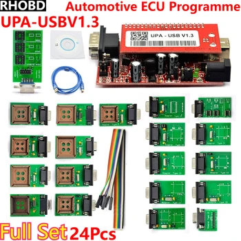 NEWBest Programmatore automatico ECU Programmatore USB V1.3 Strumenti di sintonizzazione chip UPA ECU EEPROM/Programmatore seriale Flash con adattatori completi