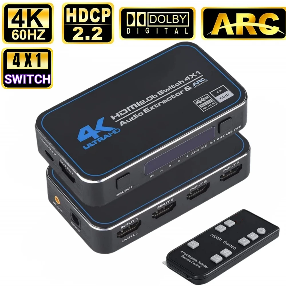Hdmi switch 4k 60hz hdr hotsell