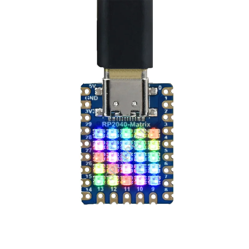 Raspberry Pi Rp2040 Rgb Led 5X5 Scheda Di Sviluppo Rp2040-Matrix Basata Su Matrice Su Processore Dual Core Rp2040