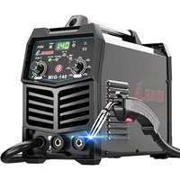 140Amp MIG Welder, 110V Flux Core MIG/Stick/Lift TIG 3 in 1 MultiProcess Welding Machine with Synergy, IGBT Inverter Welder 1