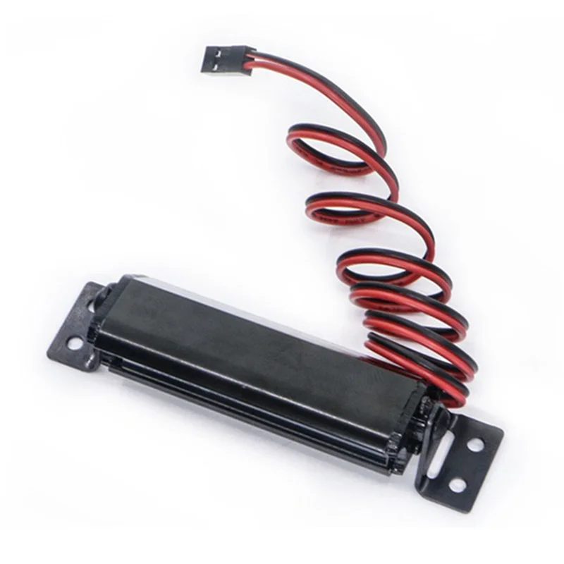 A42T-1개 RC 12 LED 라이트 바 메탈 루프 램프 트랙사스 SCX10 KM2 CC01 RC4WD D90 90046 90047 RC 크롤러용, 50mm/1.97인치