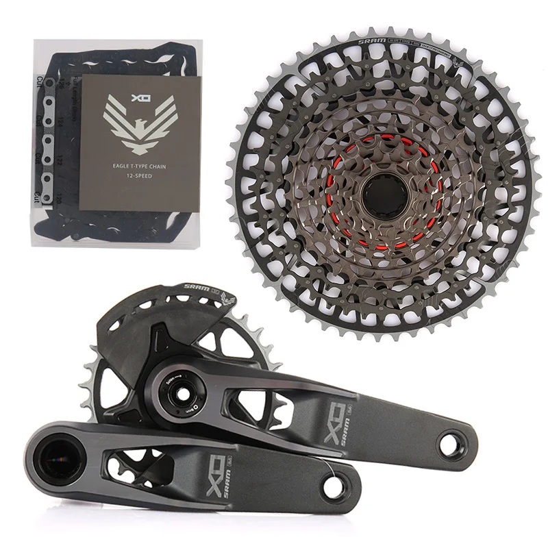 Pédalier SRAM X0 Eagle T-Type Large - 165mm, 12 Vitesses, Aluminium Noir, Neuf