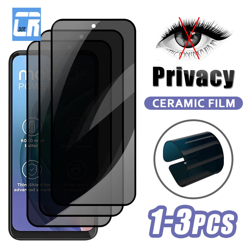 

Privacy Ceramic Soft Film For Motorola X30 Edge S 20 30 Pro S30 E40 E30 E32 E20 G20 G22 G72 G32 G23 G52 G73 G53 Screen Protector