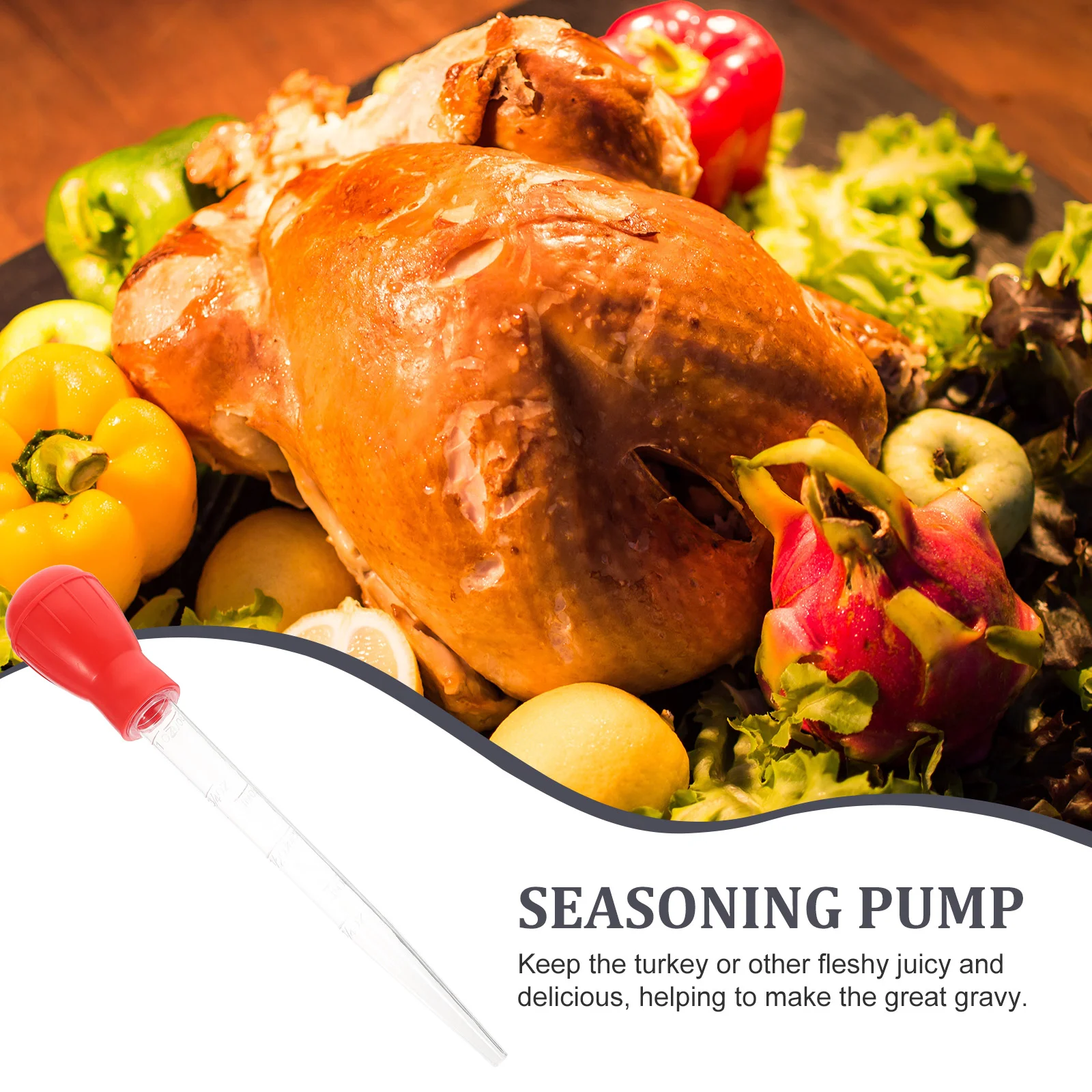 Oil dropper tube Kitchen Gadgets Drip Oil Seasoning Tube Dropper Tubes Syringe Turkey Baster Pump