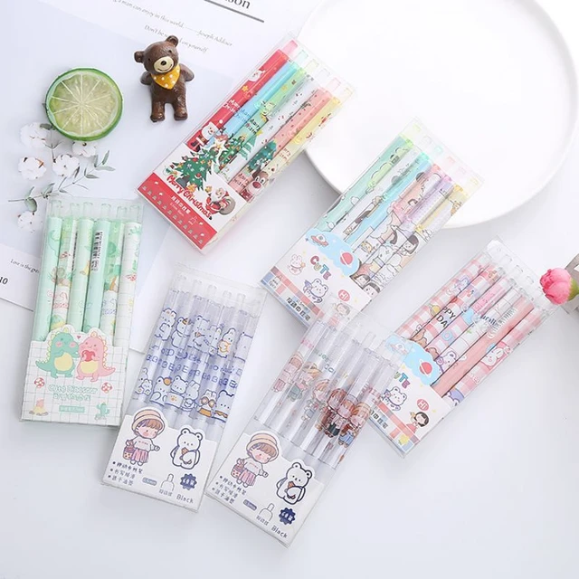 1 Set /6 Piece Lytwtw's Cute INS Animals Girls Gel Pen Creative