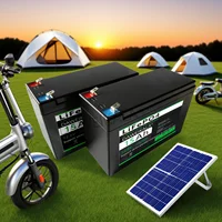 Batterie LiFePO4 12V, 15ah, 30a, BMS, plus de 6000 Cycles pour le stockage d'énergie solaire, vélo électrique, Support d'alimentation extérieur, connexion série 5
