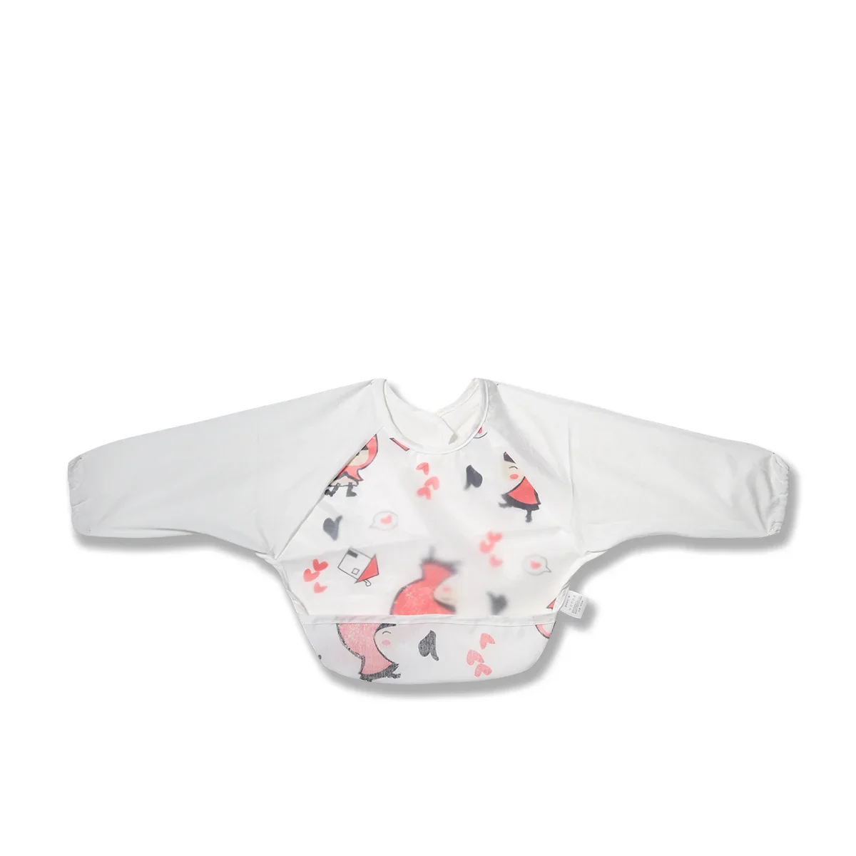 Baby Kids Toddler Long Sleeve Scarf Waterproof Art Smock Feeding Bib Apron Pocket Infant Boys Girls Burp Cloth Banana Bibs