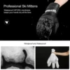 KUTOOK Winter Snowboard Ski Gloves Goat Skin Thermal Skiing Snow Gloves Snowmobile Mitten Outdoor Gloves Waterproof  Accessories 3