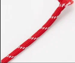 Durable 4mm 7 - Strand Nylon Paracord - Versatile Survival Rope for Camping, DIY, and Outdoor Adventures (Red white spot)