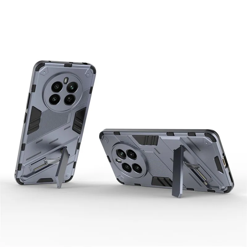 Shockproof TPU Armor Silicone Stand Holder Protective Phone Case Cover