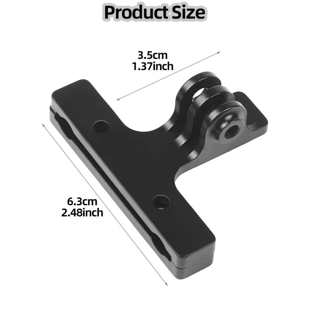 Clip Per Sella Bici Con Supporto Per Action Camera GoPro – Montaggio Su Rotaia Sella - 4
