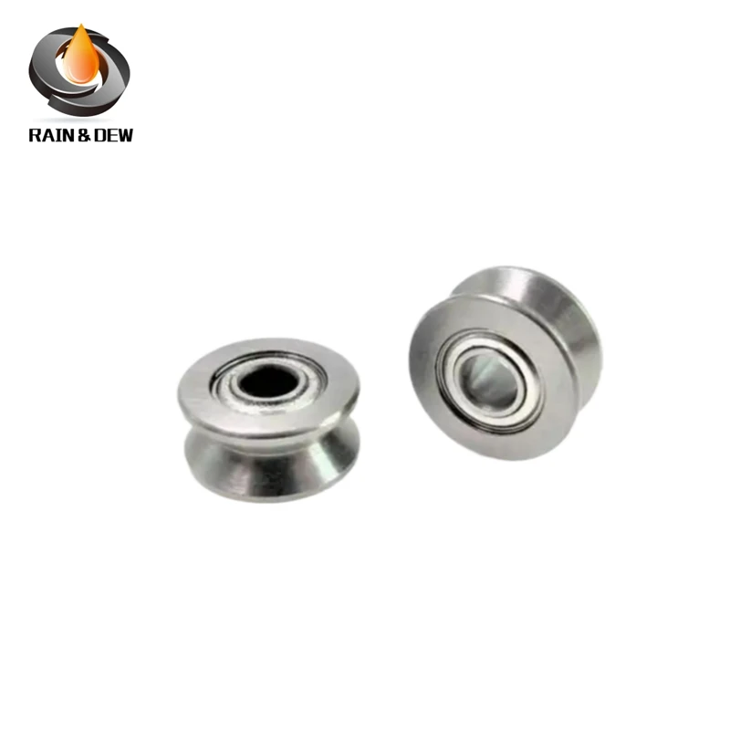 레일 트랙 선형 모션 시스템에 사용되는 탄소강 V 그루브 볼 베어링, V623ZZ, 3x12x4mm, 세트당 10 개