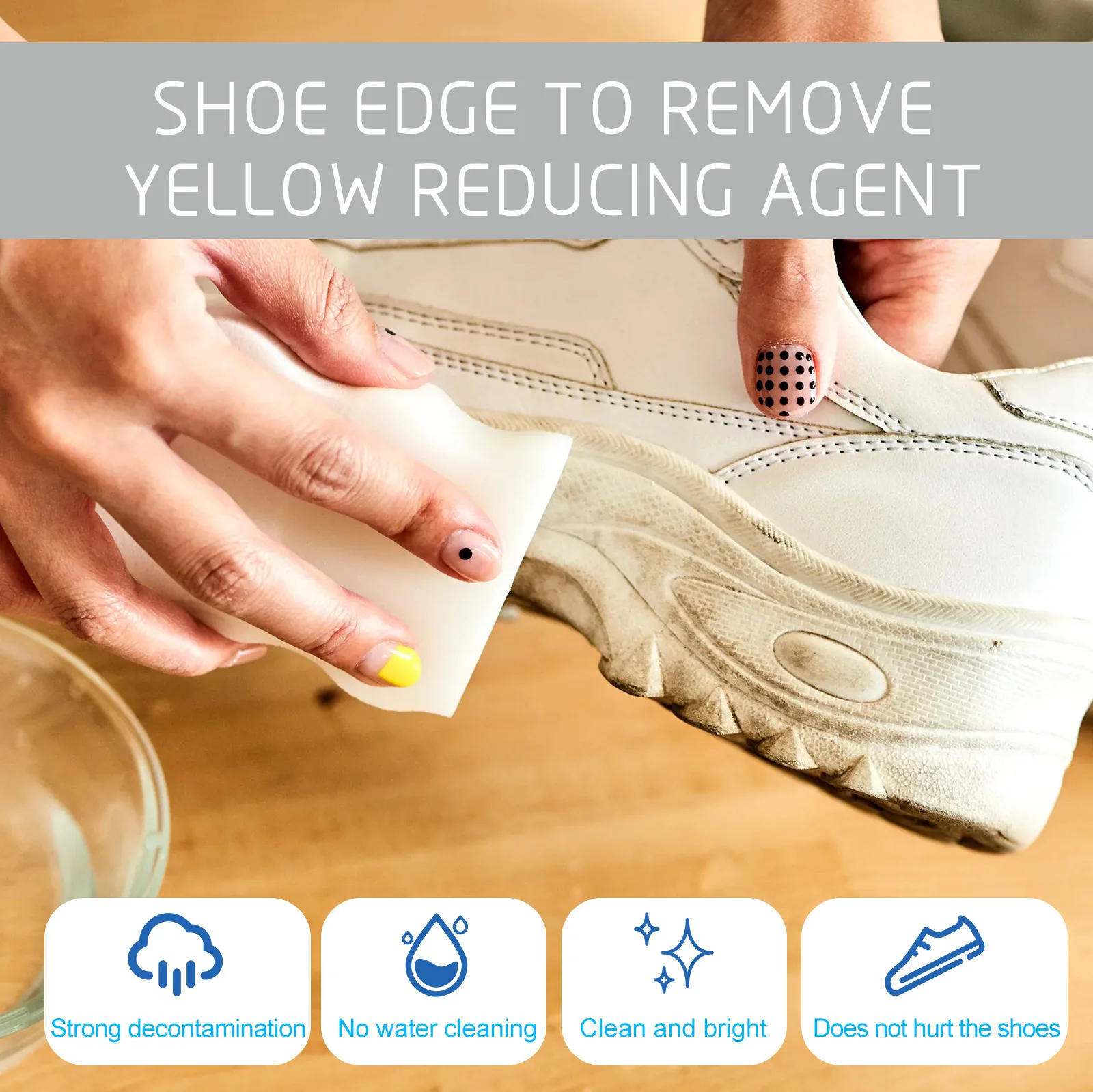 White Shoe Stain Whitening Cleaner Shoes Whitening Cleansing Agent for Sports Shoes Plimsolls Bottes SAL99