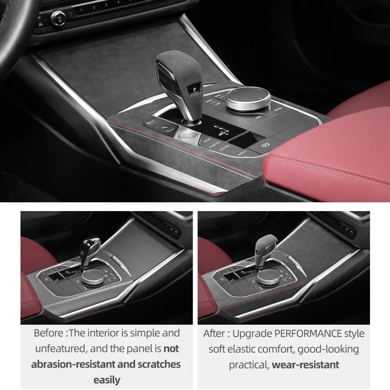 BMW G20 G28 G23 G42 320i 325i 330i 3 4 시리즈 센터 콘솔 기어 시프트 패널 커버 트림 스티커 자동차 인테리어 액세서리