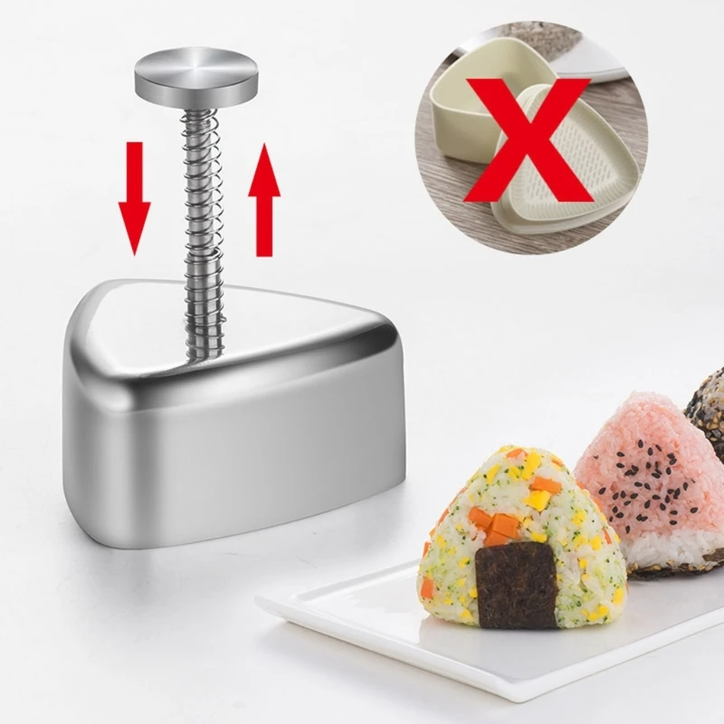 Stainless Steel Classic Rice Balls Mold Sushi Maker Non Stick Onigiri