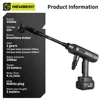NEWBENY 200Bar 6 IN 1 Brushless High Pressure Car Washer Gun 2 Gears  Garden Cleaning Irrigation Tool For Makita 18V-21V Battery 2