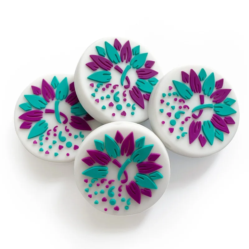 Perline Cubiche In Silicone Con Lettere | 26 Pezzi | Per Gioielli Fai Da Te E Craft | Foro Grande