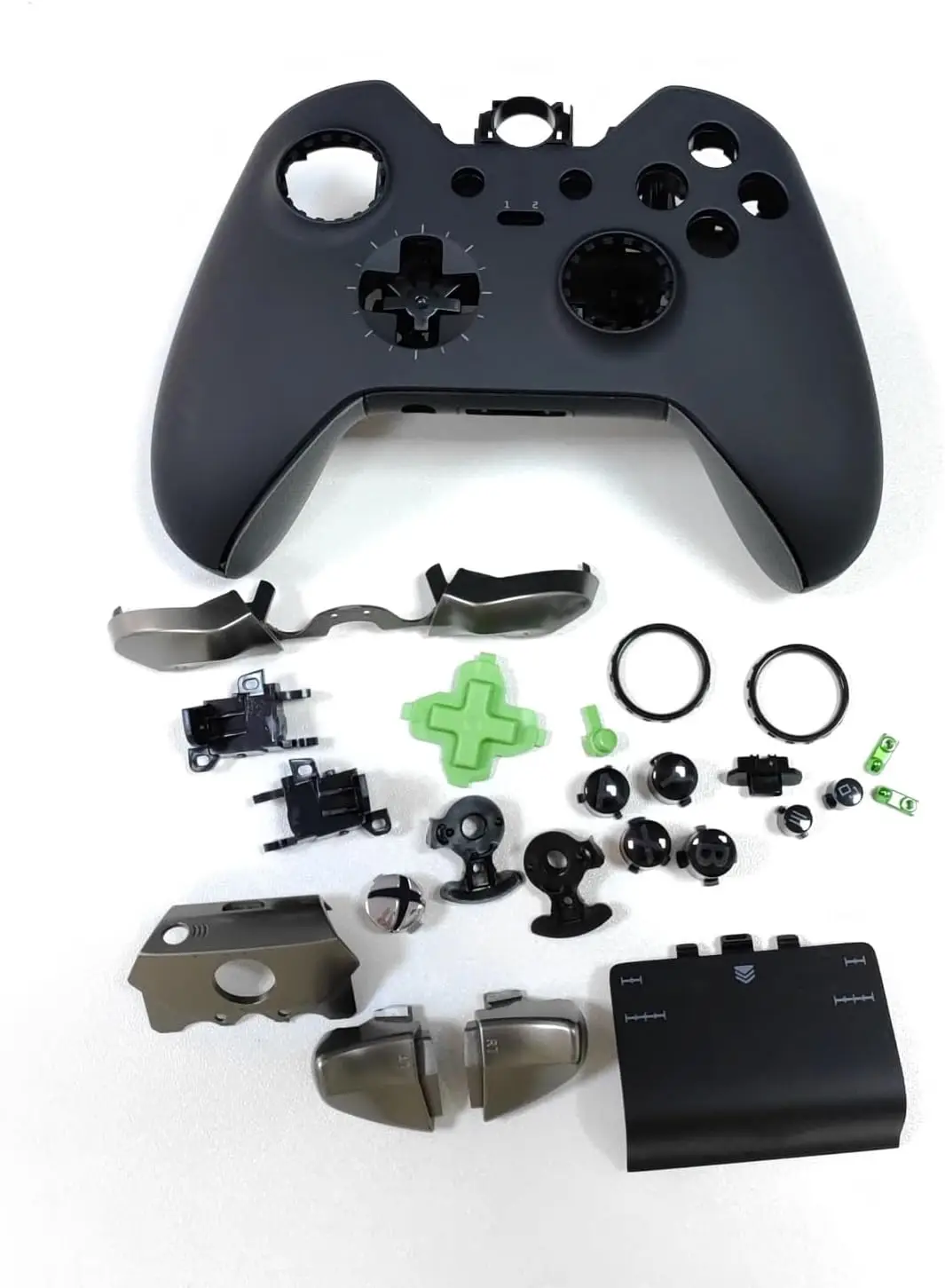 

For Xbox One Elite Controller Series 1, Replacement Full Shell Case Cover Middle Frame Side Rails ABXY LT RT Buttons LB RB Bumpe