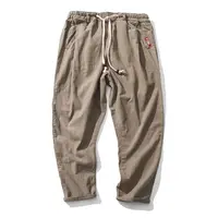 Cotton Joggers Men Solid Men's Harem Pants 2022 Summer Fitness Casual Cropped Pants Mens Trousers Streetwear Slim Male Pants - Image 6