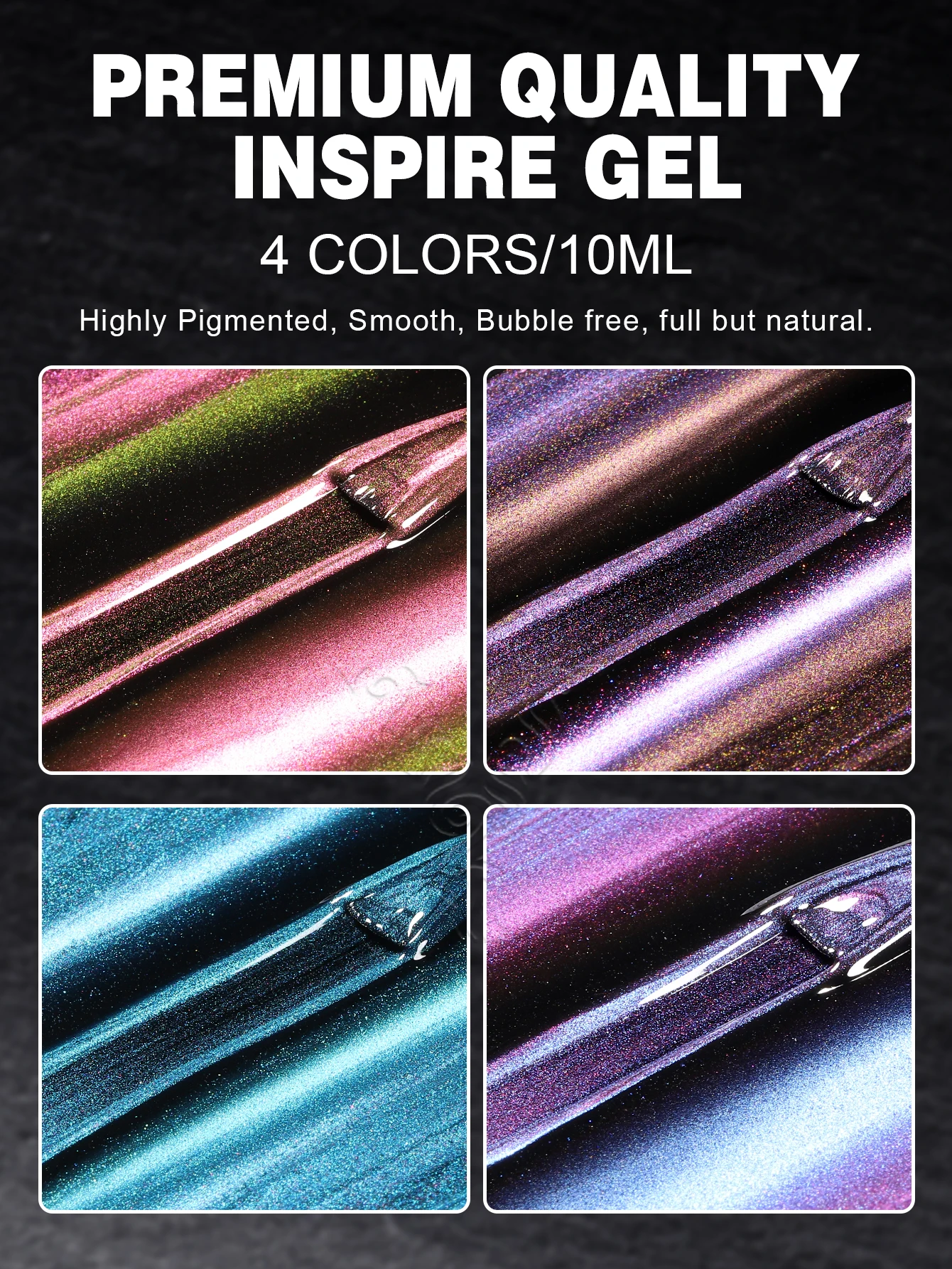 YOKEFELLOW 2024 New Dreamland Cat Eye Gel Nail Polish 10ml Dual Gloss Dreamland Color Soak Off Cat Magnetic UV Gel Varnish DIY 2