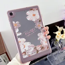 Sleek & Durable Acrylic TPU Tablet Case - Multiple Sizes Available for Tab A7 10.4 (Oil painting flowers)