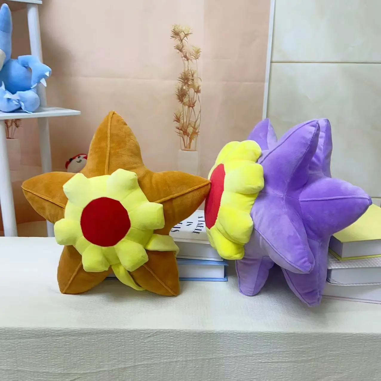 30cm 새로운 Starmie & Staryu 플러시 장난감 물 유형 Staryu 인형 애니메이션 캐릭터 Starmie 플러시 생일 선물