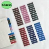 6 Packs 1200 Sheets Transparent Sticky Notes Self-Adhesive For Annotation Books Clear Notepads Memo Bookmarks Pad Tabs 4